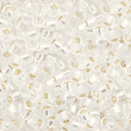 Miyuki Rocailles 8/0 Silverlined crystal 8-1