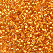 Miyuki Perlen delica's 11/0 Duracoat silverlined dyed yellow gold DB-2157