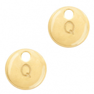 Basic quality Metall Anhänger Initiale Q Gold (Nickelfrei)