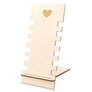 Schmuckdisplay Bambus "Heart" Natural (natürliche Farbe Holz)