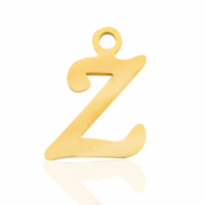 Stainless Steel - Rostfreiem Stahl Anhänger Initial Z Gold