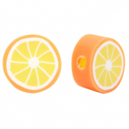 Polymer Perlen Orange Neon orange