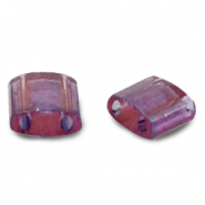 Miyuki Perlen tila 5x5mm Gold luster light amethyst 5-316