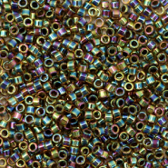 Miyuki Perlen delica's 11/0 Blue lined ab light topaz DB-89