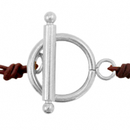 Stainless Steel - Rostfrei Stahl Schmuckzubeh&ouml;r Kapitelverschluss 15mm Silber