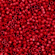 Miyuki Perlen delica's 11/0 Opaque sf dyed bright red DB-791