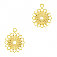 Bohemian Anh&auml;nger Blume Gold