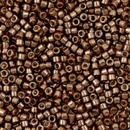 Miyuki Perlen delica's 11/0 Duracoat galvanized dark mauve brown DB-1843