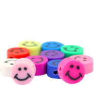 Polymer Perlen Smiley Multicolour
