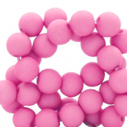 6 mm Acryl Perlen Hot pink