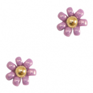 Miyuki-Perlenblume 8mm Purple-gold