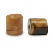 Natursteinperlen Tigerauge disc 4x4mm Golden brown