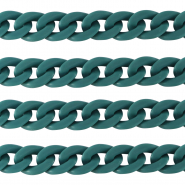 Acrylkette 18mm matt Petrol blue