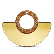 Statement-Anh&auml;nger Metallic glitter gold