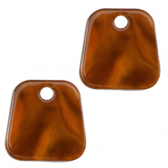 Resin Anh&auml;nger Trapez Topaz brown