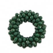 Top Facett Anh&auml;nger 32mm Dark green