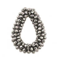 Top Facett Anh&auml;nger Tropfen Silver