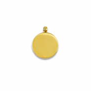 Stainless Steel - Rostfrei Stahl Anhänger La Luna Vollmond Gold