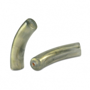 Tube Acrylperlen shiny Golden ash green