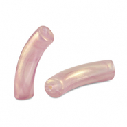 Tube Acrylperlen shiny Golden vintage pink