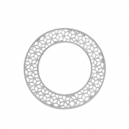 Stainless Steel - Rostfrei Stahl Anh&auml;nger Bohemian 31mm Silver