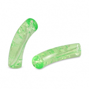 Tube Acrylperlen crackle Peridot green