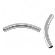 Stainless Steel - Rostfrei Stahl Perlen Tube 30mm Silver