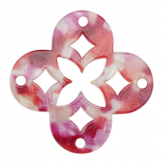 Resin Anh&auml;nger Mosaik Multicolor pink