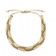 Armb&auml;nder Beige-gold