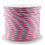 Segeltau 2mm Pink-green-white
