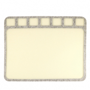 Beadsmith Perlen Matte 36x28cm Beige-grey
