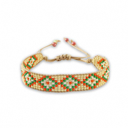 Armb&auml;nder Almond beige-orange