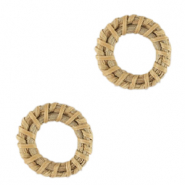 Rattan Anhänger 24mm Natural beige
