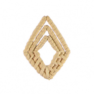Rattan Anhänger Rhombus Natural beige