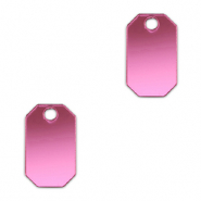 Statement-Anh&auml;nger Achteck Metallic magenta purple