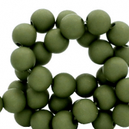 8 mm Acrylperlen Murky green