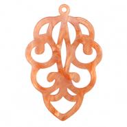 Resin Anhänger Coral red
