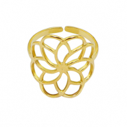 Ringe aus Stainless Steel - Rostfreiem Stahl Blume Gold