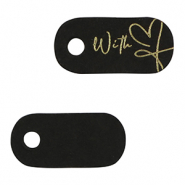 Schmuck Karten "with" love Black