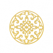 Stainless Steel - Rostfrei Stahl Anh&auml;nger Bohemian 28mm Gold