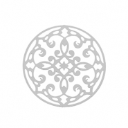 Stainless Steel - Rostfrei Stahl Anh&auml;nger Bohemian 28mm Silver