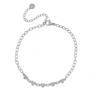 Armb&auml;nder aus Stainless Steel - Rostfreiem Stahl Herz Silver