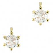 Brass TQ Metall Anh&auml;nger  Zirkonia Gold