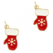 Brass TQ Metall Anh&auml;nger Handschuh Gold