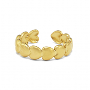 Ringe aus Stainless Steel - Rostfreiem Stahl Herz Gold