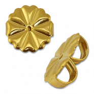 Stainless Steel - Rostfreiem Stahl (RVS) Schmuckzubeh&ouml;r Ohrring Verschluss Gold