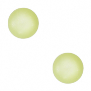 4  mm soft Cabochon "Geburtssteine" August Polaris Elements SS16 shiny Lime green