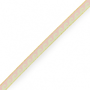 Schmuckband mit Text Wellen Pastel green-Pastel pink