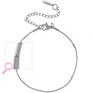 Armbänder aus Stainless Steel - Rostfreiem Stahl Silver