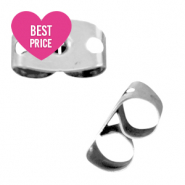 Stainless steel Schmuckzubehör Ohrring Verschluss rostfrei Stahl Silber